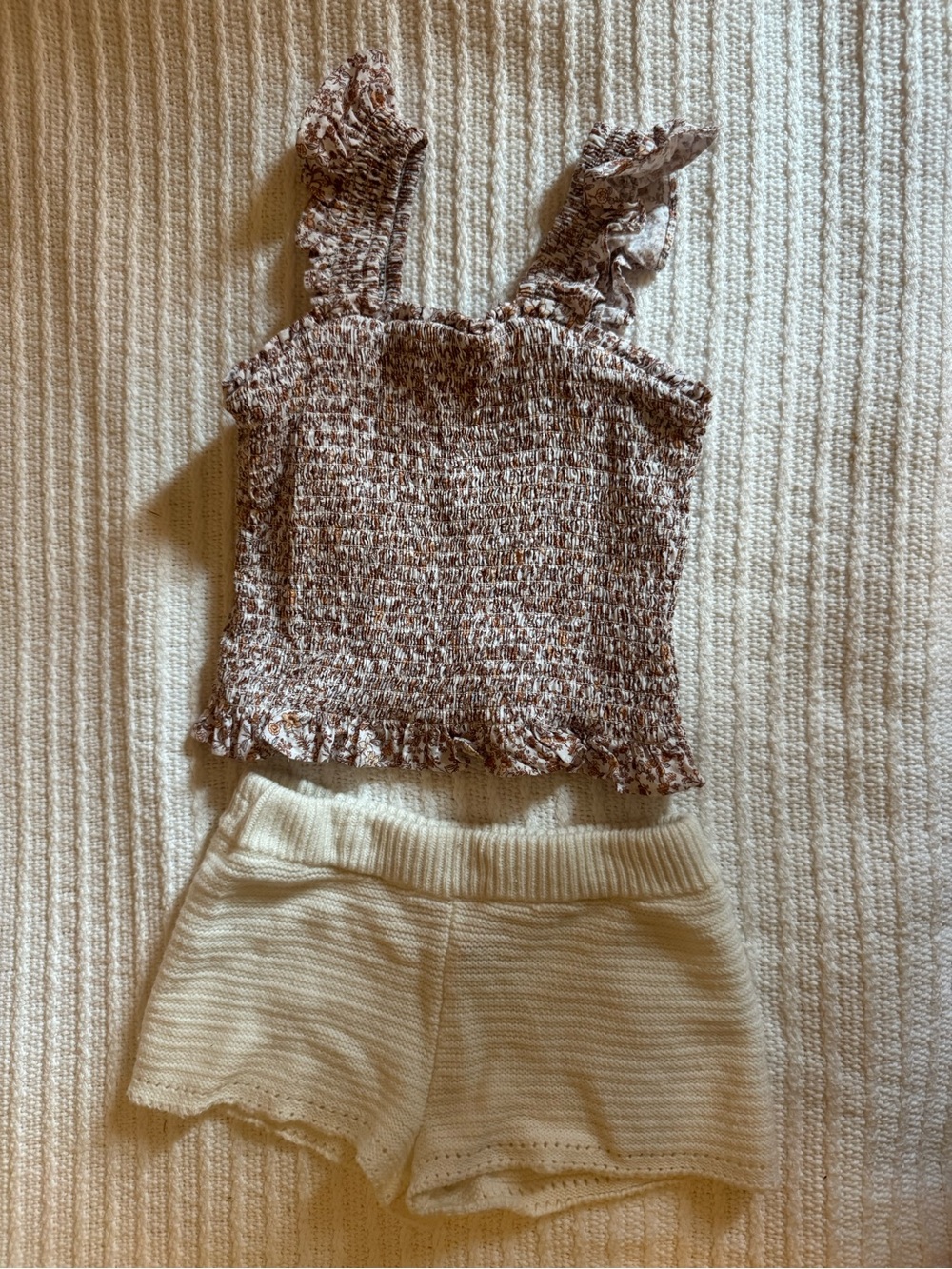 Crochet shorts outfit